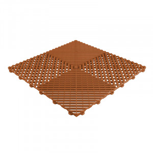 Beursstand vloer ronde ribben, voor indoor & outdoor, terracotta